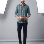Sage Green Grid Plaid Casual Shirt