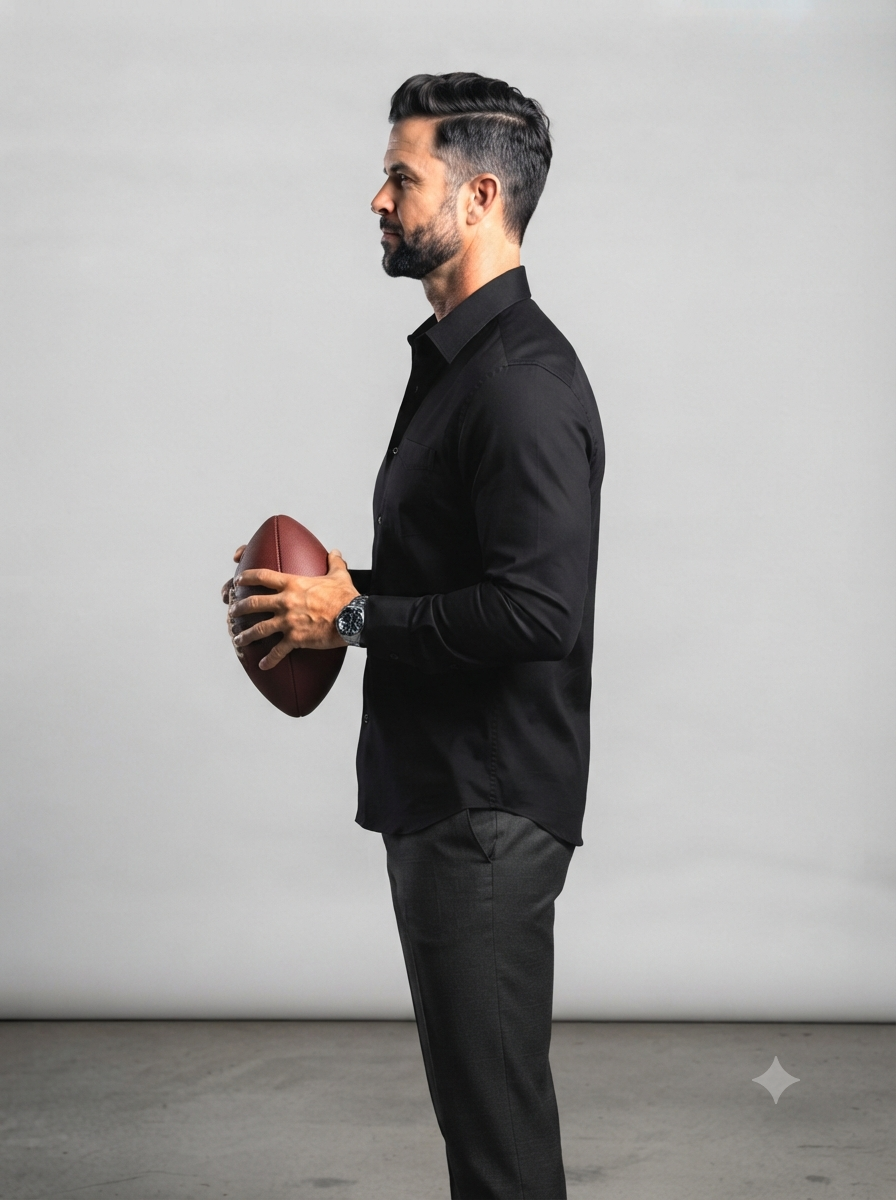 Midnight Black Casual Shirt - Image 4
