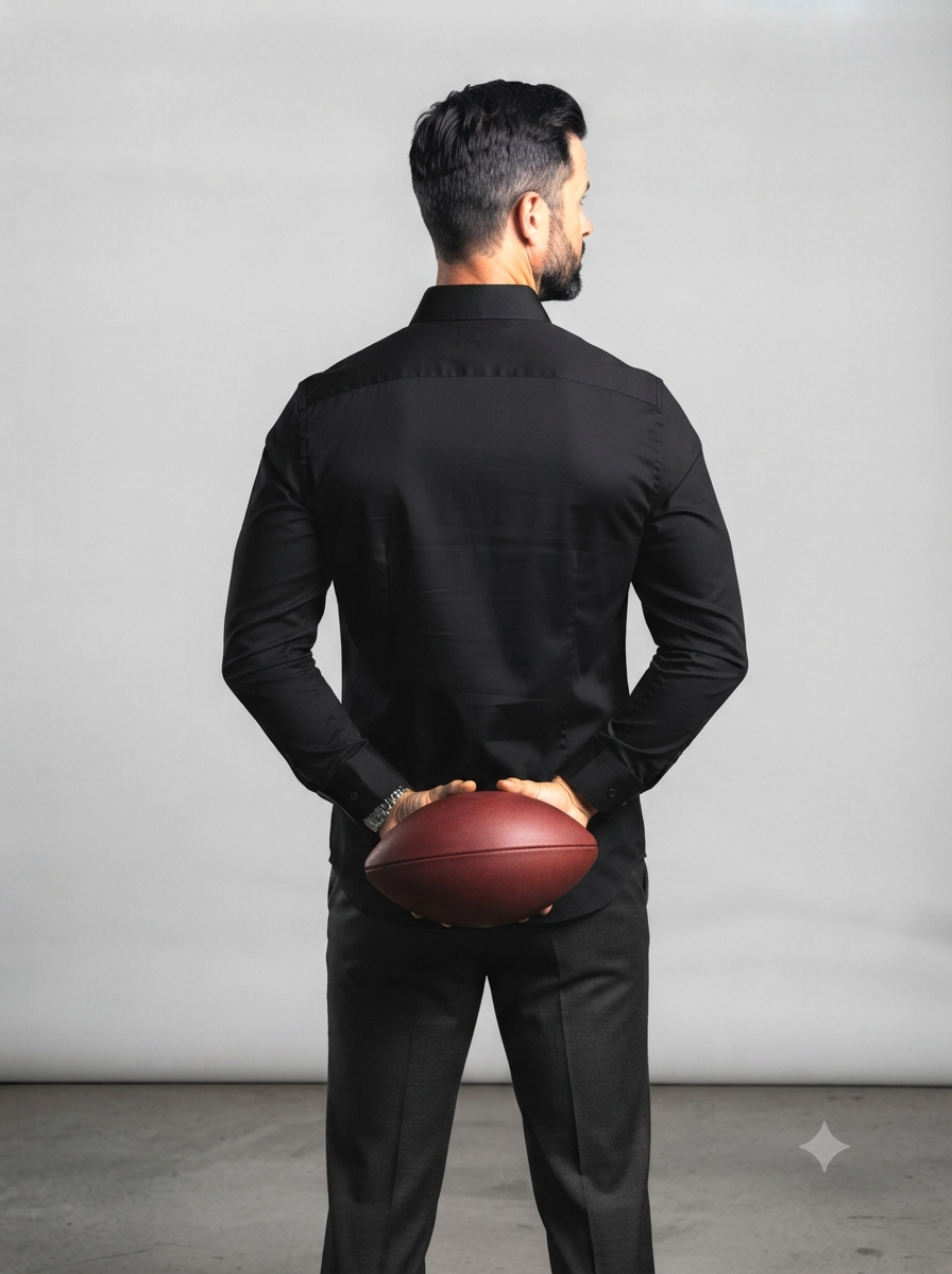 Midnight Black Casual Shirt - Image 5