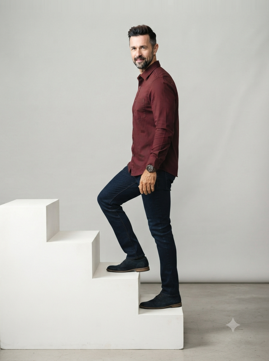 Rich Maroon Solid Casual Shirt - Image 2
