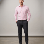 Men's Blush Light Pink Solid Cotton Shirt