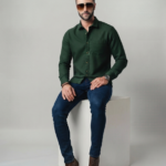 Deep Forest Emerald Green Solid Shirt