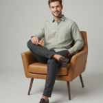 Soft Pistachio Green Casual Shirt
