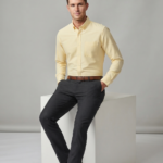 Soft Pastel Yellow Casual Shirt
